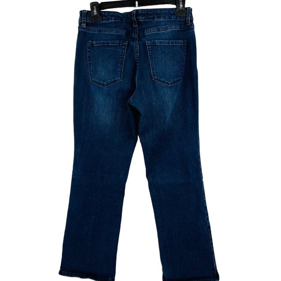 William Rast Blue Mid-Rise Crop Boot Jeans Juniors Size 28 Stretch - Picture 4 of 14